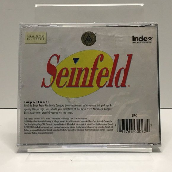 The Seinfeld PC CD-ROM Sealed Jerry Elaine Kramer George TV Comedy - Picture 2 of 2